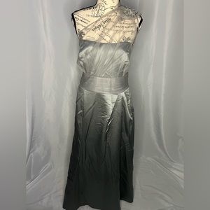 - David’s Bridal silver / grey bridesmaids dress